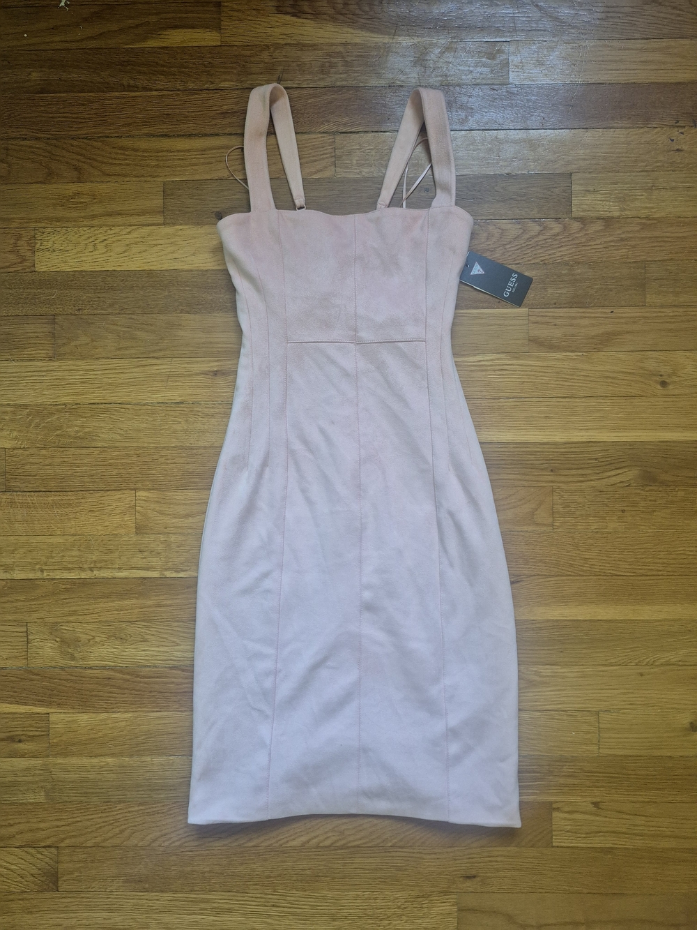 GUESS Blush Pink Strappy Bodycon Dress size small